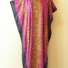 KD411 Leopard Batik Women Kaftan Cotton Batwing Hippie Tunic Maxi Dress L to 2X KD411 Leopard Batik Women Kaftan Cotton Batwing Hippie Tunic Maxi Dress L to 2X