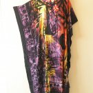 KD346 Tie Dye Scenic Plus Batwing Kaftan Dolman Women Abaya Maxi Dress Up to 5X