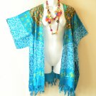 C384b Blue Abstract Cardigan Duster Kimono Batwing Jacket Cover up - 3X 4X & 5X C384b Blue Abstract Cardigan Duster Kimono Batwing Jacket Cover up - 3X 4X & 5X