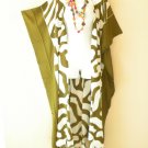 CD496 Abstract Batik Cardigan Duster Kaftan Batwing Plus Hippy Jacket - up to 5X