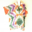 KB431 Tie Dye Batik V Neck Plus Kimono Poncho Hippy Women Blouse Top up to 5X KB431 Tie Dye Batik V Neck Plus Kimono Poncho Hippy Women Blouse Top up to 5X