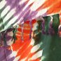 KB431 Tie Dye Batik V Neck Plus Kimono Poncho Hippy Women Blouse Top up to 5X