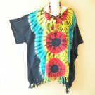 KB92 Tie Dye Batik Tunic Plus Kimono Poncho Hippy Women Blouse Top up to 5X KB92 Tie Dye Batik Tunic Plus Kimono Poncho Hippy Women Blouse Top up to 5X