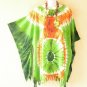 KB56 Women Tie Dye Plus Caftan Poncho Kimono Tunic Blouse Top - 2X, 3X, 4X, 5X