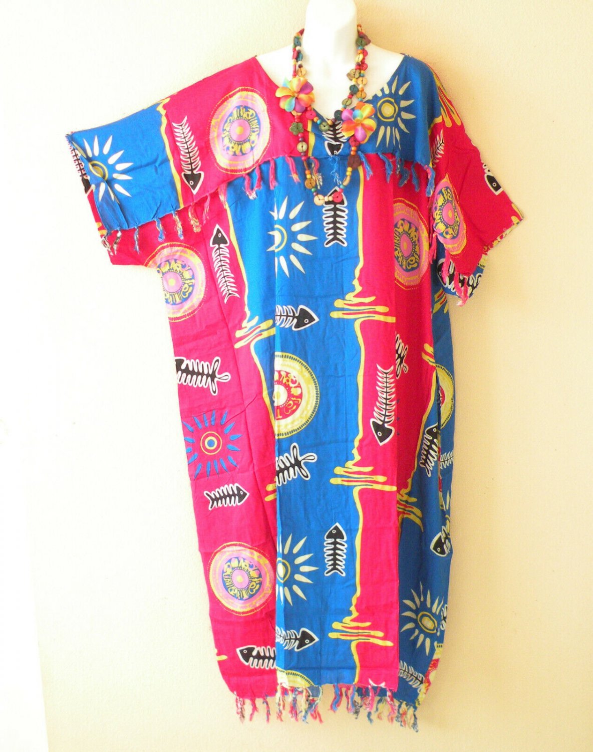 KD349 Fish Bone Women Batwing Tunic Kimono Dolman Women Abaya Dress Up to 5X
