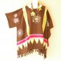 KB79 Fishes Boho Batik Women Plus Kimono Poncho Hippy Women Blouse Top up to 5X
