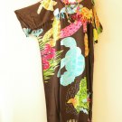 KD363 Brown Batik Plus Kaftan Kimono Abaya Fringes Hippie Maxi Dress up to 5X KD363 Brown Batik Plus Kaftan Kimono Abaya Fringes Hippie Maxi Dress up to 5X
