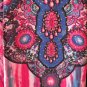 KD437 Gecko Hand Painted Abaya Batik Kaftan Batwing Maternity Maxi Dress - 2X to 5X