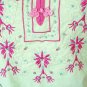 EB14 Green Boho Hippie Gypsy Bohemian Embroidered Beaded Sexy Top - XS & S