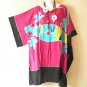 LT90 Midi Hippy Batwing 38" Length PlusKimono Dolman Women Abaya Dress Up to 7X