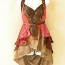 B103 Women Kariza Vintage Silk Magic 20" Mini Wrap Skirt Halter Tube Top + DVD