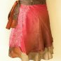 B103 Women Kariza Vintage Silk Magic 20" Mini Wrap Skirt Halter Tube Top + DVD