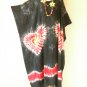 KD294 Tie Dye Women Batwing VNeck Kaftan Dolman Women Abaya Dress Up to 5X