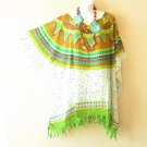 KB106 Polka Dot Batik Women Plus Kimono Poncho Hippy Women Blouse Top up to 5X