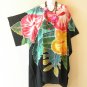 LT58 Floral Batik Plus 38" Length Midi Kimono Dolman Women Abaya Dress Up to 7X