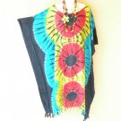 L7 Tie Dye Batik Hippy Batwing 42" Kaftan Dolman Women Abaya Dress Up to 5X L7 Tie Dye Batik Hippy Batwing 42" Kaftan Dolman Women Abaya Dress Up to 5X