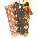 L11 Floral Batik Hippy Batwing 42" Kaftan Dolman Women Abaya Dress Up to 5X L11 Floral Batik Hippy Batwing 42" Kaftan Dolman Women Abaya Dress Up to 5X