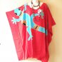 LT74 Gecko Batik Plus 38" Length Midi Kimono Dolman Women Abaya Dress Up to 7X