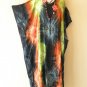 KD330 Tie Dye Plus Batwing V Neck Kaftan Dolman Women Abaya Maxi Dress Up to 5X