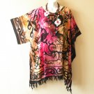 KB872 Tie Dye Dolphin Batik Plus Kimono Poncho Hippy Women Blouse Top up to 5X KB872 Tie Dye Dolphin Batik Plus Kimono Poncho Hippy Women Blouse Top up to 5X