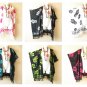 Hibiscus Batik Kaftan Open Front Plus Hippy Jacket Cover up Top - up to 5X