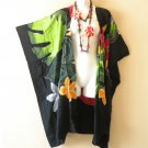 CM7 Floral Kimono 38" Midi Cardigan Duster Kaftan Jacket Cover Top - up to 5X CM7 Floral Kimono 38" Midi Cardigan Duster Kaftan Jacket Cover Top - up to 5X