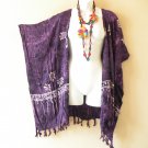 CB392 Purple Cardigan Duster Kaftan Plus Hippy Jacket Cover up Top - up to 5X CB392 Purple Cardigan Duster Kaftan Plus Hippy Jacket Cover up Top - up to 5X