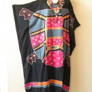 KD444 Turtle Hand Painted Batwing Plus Kaftan Dolman Women Abaya Dress Up to 7X