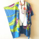CM26 Floral Kimono 38" Midi Cardigan Duster Kaftan Jacket Cover Top - up to 5X CM26 Floral Kimono 38" Midi Cardigan Duster Kaftan Jacket Cover Top - up to 5X