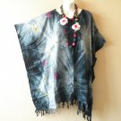 KB271 Tie Dye Batik Women Plus Kaftan Poncho Tunic Women Blouse Top up to 5X