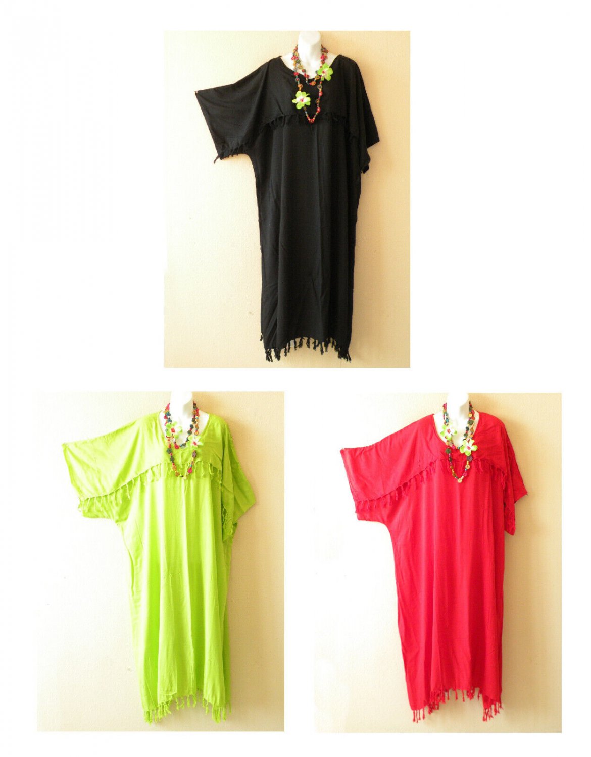 KG29 Solid Plain Women Batik Caftan Kimono Abaya Hippy Women Maxi Dress up to 5X