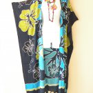 CD661 Batik Floral Batwing Cardigan Duster Kaftan Maxi Trench Coverup up to 5X