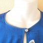 KD115 Blue Floral Batwing Hippie Caftan Dolman Women Abaya Maxi Dress Up to 3X