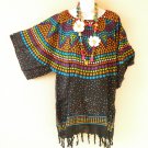 KB649 Polka Dot Batik Tunic Plus Kimono Poncho Hippy Women Blouse Top up to 1X KB649 Polka Dot Batik Tunic Plus Kimono Poncho Hippy Women Blouse Top up to 1X
