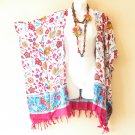 CB366 Floral Batik Cardigan Duster Open Front Hippy Jacket Cover up - up to 5X CB366 Floral Batik Cardigan Duster Open Front Hippy Jacket Cover up - up to 5X