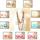 N8 Women Hawaiian Luau Party Ethnic Wooden Crafted Chains Lei Necklace Flowers N8 Women Hawaiian Luau Party Ethnic Wooden Crafted Chains Lei Necklace Flowers