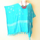 KB381 Aqua Stars Planet Women Plus Kaftan Poncho Tunic Women Blouse Top up to 5X KB381 Aqua Stars Planet Women Plus Kaftan Poncho Tunic Women Blouse Top up to 5X