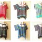 KG51 Elephant Batik Tunic Plus Kimono Poncho Hippy Women Blouse Top up to 5X