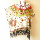 KB239 Batik Paisley Plus Size Boho Kaftan Poncho Hippy Women Blouse Top S to 5X KB239 Batik Paisley Plus Size Boho Kaftan Poncho Hippy Women Blouse Top S to 5X