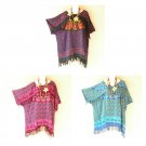 KG26 Paisley Boho Batik Women Plus Kimono Poncho Hippy Women Blouse Top up to 5X