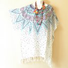 KB298 Polka Dot Batik Tunic Plus Kaftan Poncho Hippy Women Blouse Top upto 5X KB298 Polka Dot Batik Tunic Plus Kaftan Poncho Hippy Women Blouse Top upto 5X