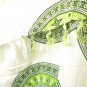 KB457 Green Abstract Batik Women Kimono Poncho Hippy Women Blouse Top up to 5X