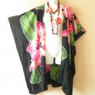 CM39 Floral Kimono 38" Midi Cardigan Duster Kaftan Jacket Cover Top - up to 5X CM39 Floral Kimono 38" Midi Cardigan Duster Kaftan Jacket Cover Top - up to 5X