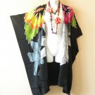 CM32 Floral Kimono 38" Midi Cardigan Duster Kaftan Jacket Cover Top - up to 5X CM32 Floral Kimono 38" Midi Cardigan Duster Kaftan Jacket Cover Top - up to 5X