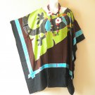 LT94 Brown Gecko 38" Length Midi Kimono Dolman Women Abaya Dress Up to 7X