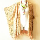 CB1425 Abstract Duster Kaftan Open Front Plus Jacket Cardigan Cover up - upto 5X