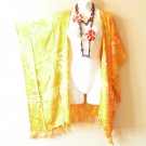 CB318 Mustard Floral Cardigan Duster Kaftan Open Front Jacket Coverup Top upto 5X CB318 Mustard Floral Cardigan Duster Kaftan Open Front Jacket Coverup Top upto 5X