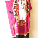 CD621 Gecko Hand Painted Open Cardigan Duster Kaftan Trench Jacket Coverup up to 5X CD621 Gecko Hand Painted Open Cardigan Duster Kaftan Trench Jacket Coverup up to 5X