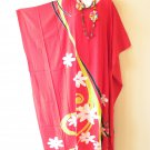 KD429 Floral Hand Painted Kimono Kaftan Dolman Women Abaya Maxi Dress Up to 7X