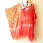 KB253 Starfish Batik VNeck Plus Kaftan Poncho Hippy Women Blouse Top up to 5X